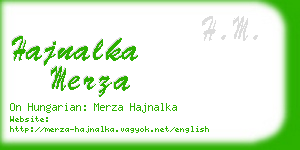 hajnalka merza business card